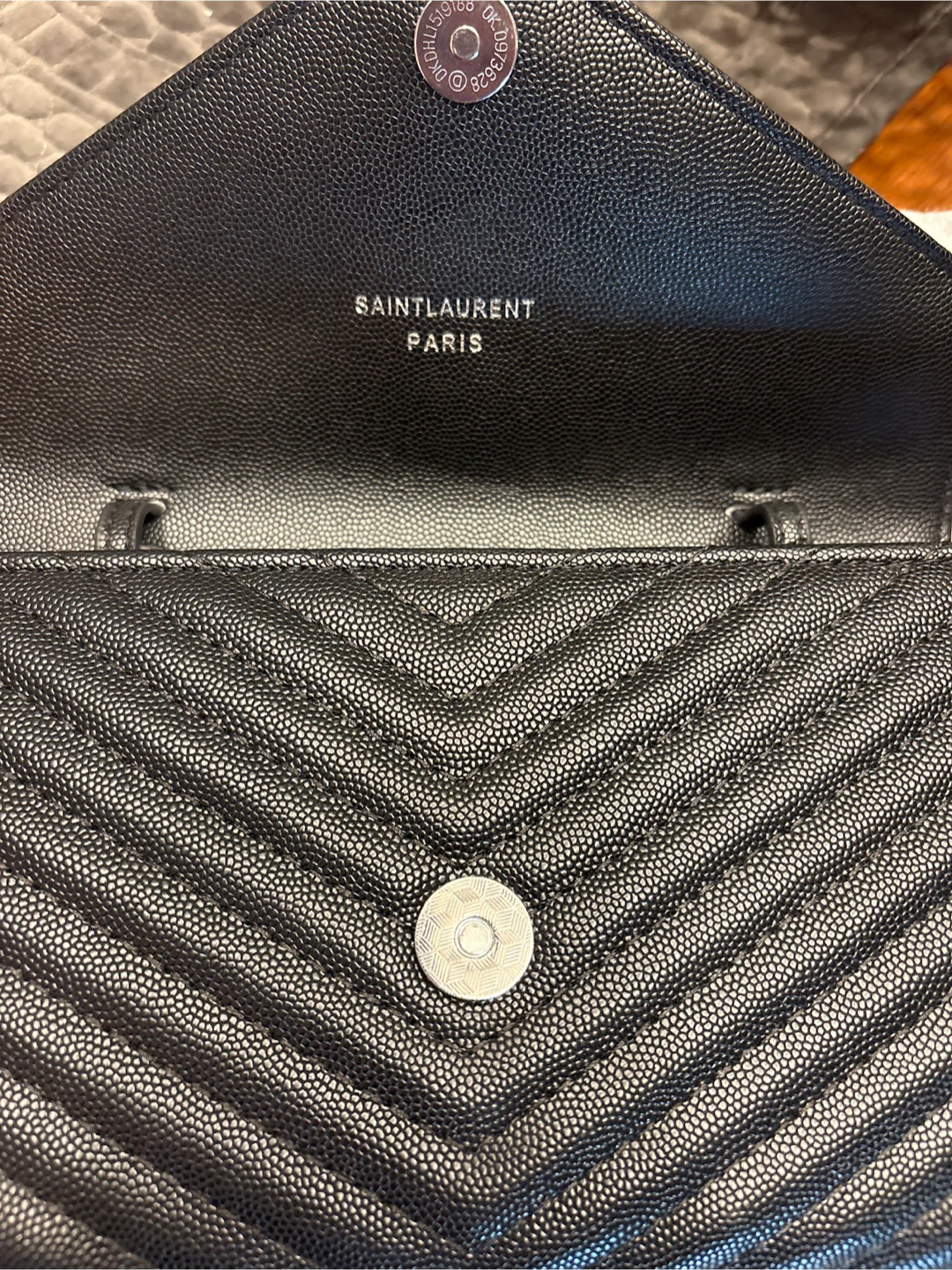Saint Laurent Black Quilted Leather Chain Wallet - photo 4