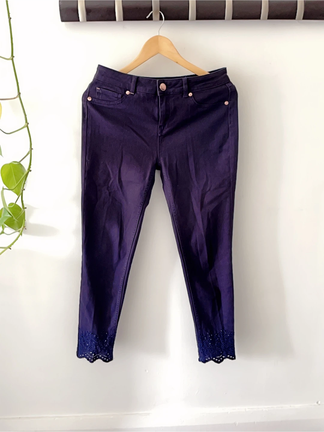 Ted Baker London Women's Navy Cropped Pants Size 28