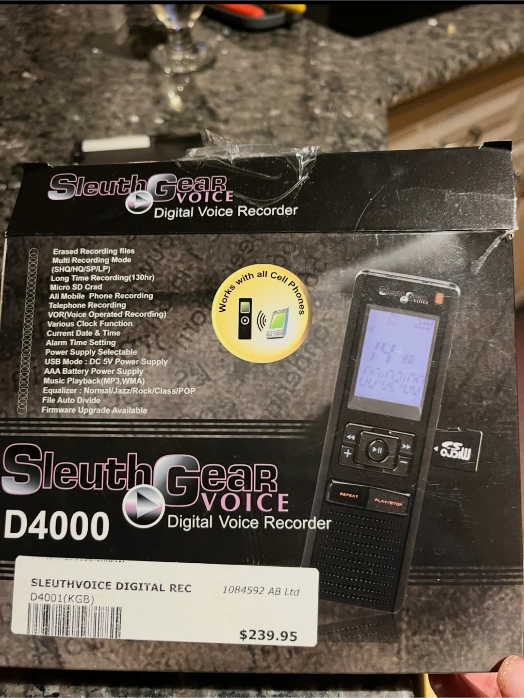 SleuthGear D4000 Digital Voice Recorder - photo 2