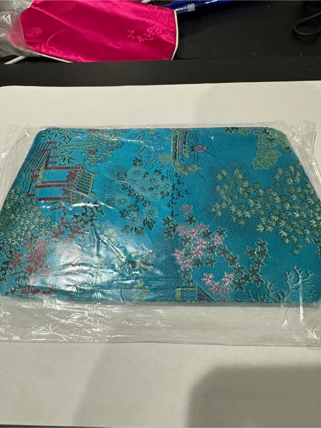 Teal Brocade Clutch Purse - photo 2