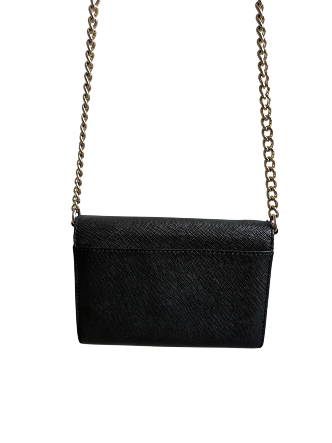 Michael Kors Black Jet Set Saffino Leather Crossbody Wallet Bag - photo 4