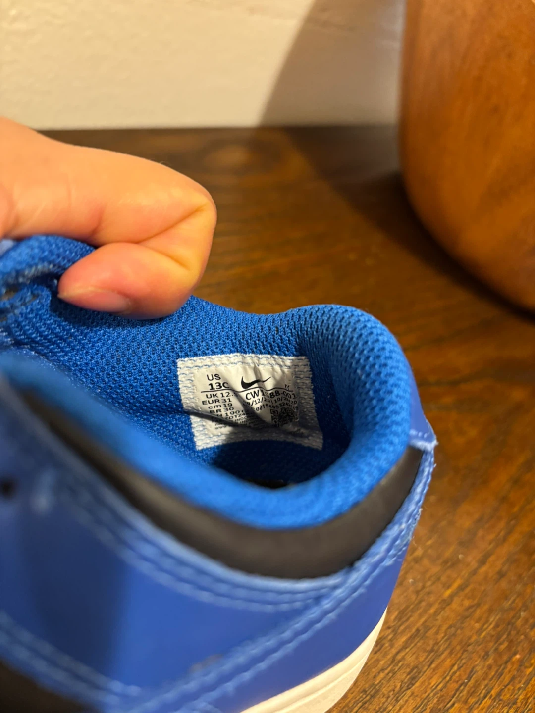 Nike Dunk Low Royal Blue Black Toddler Shoes - photo 3