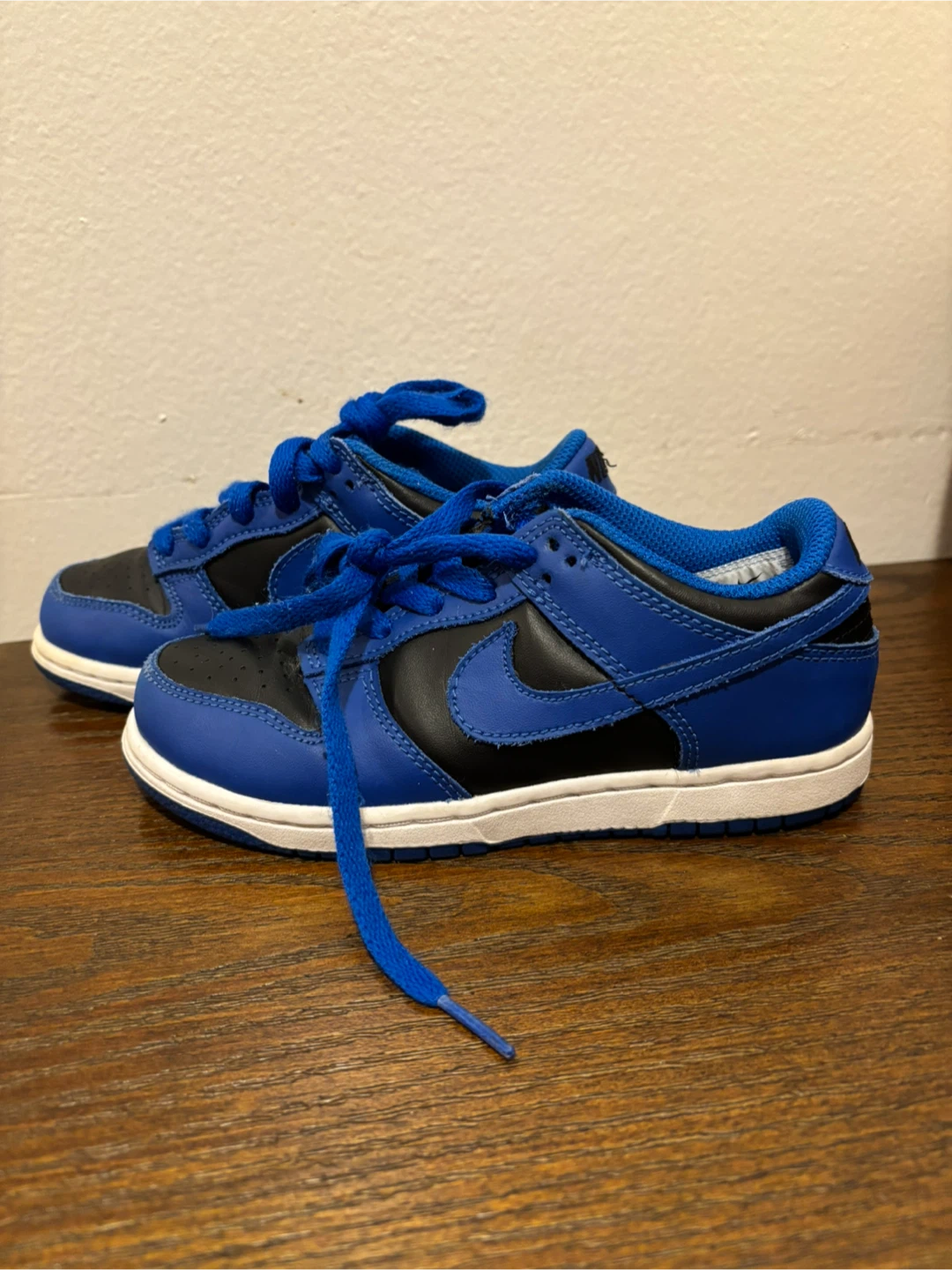 Nike Dunk Low Royal Blue Black Toddler Shoes - photo 2