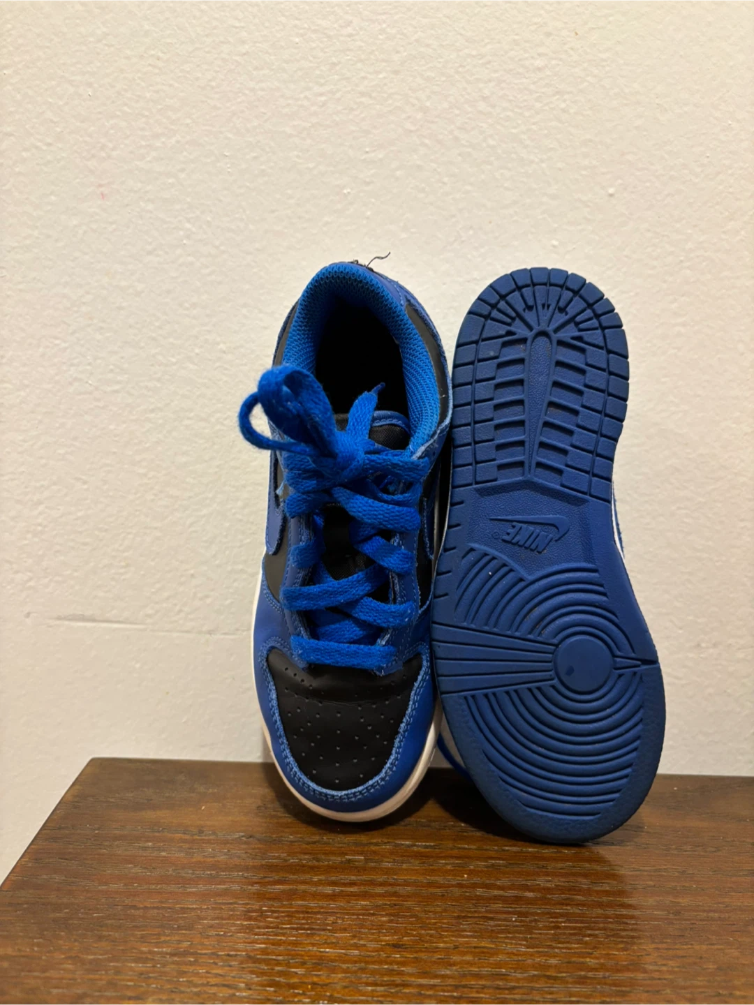 Nike Dunk Low Royal Blue Black Toddler Shoes - photo 4