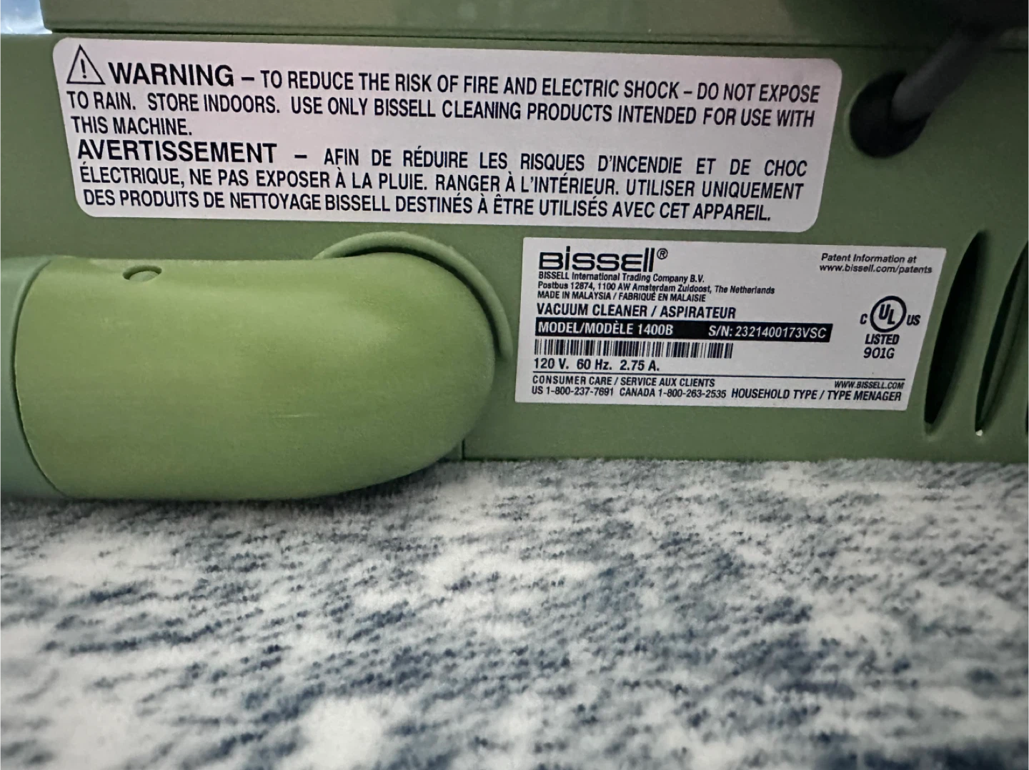 Bissell Little Green 1400B Vacuum Cleaner - photo 3