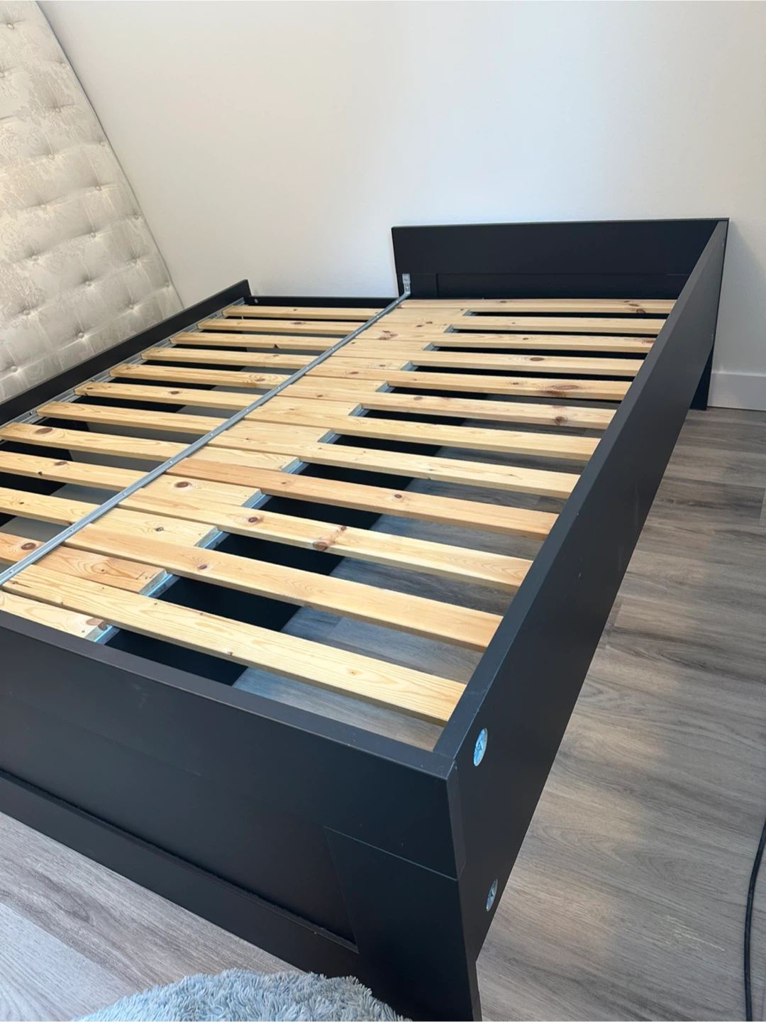 Black IKEA Brimnes Daybed with Storage Drawers - photo 2
