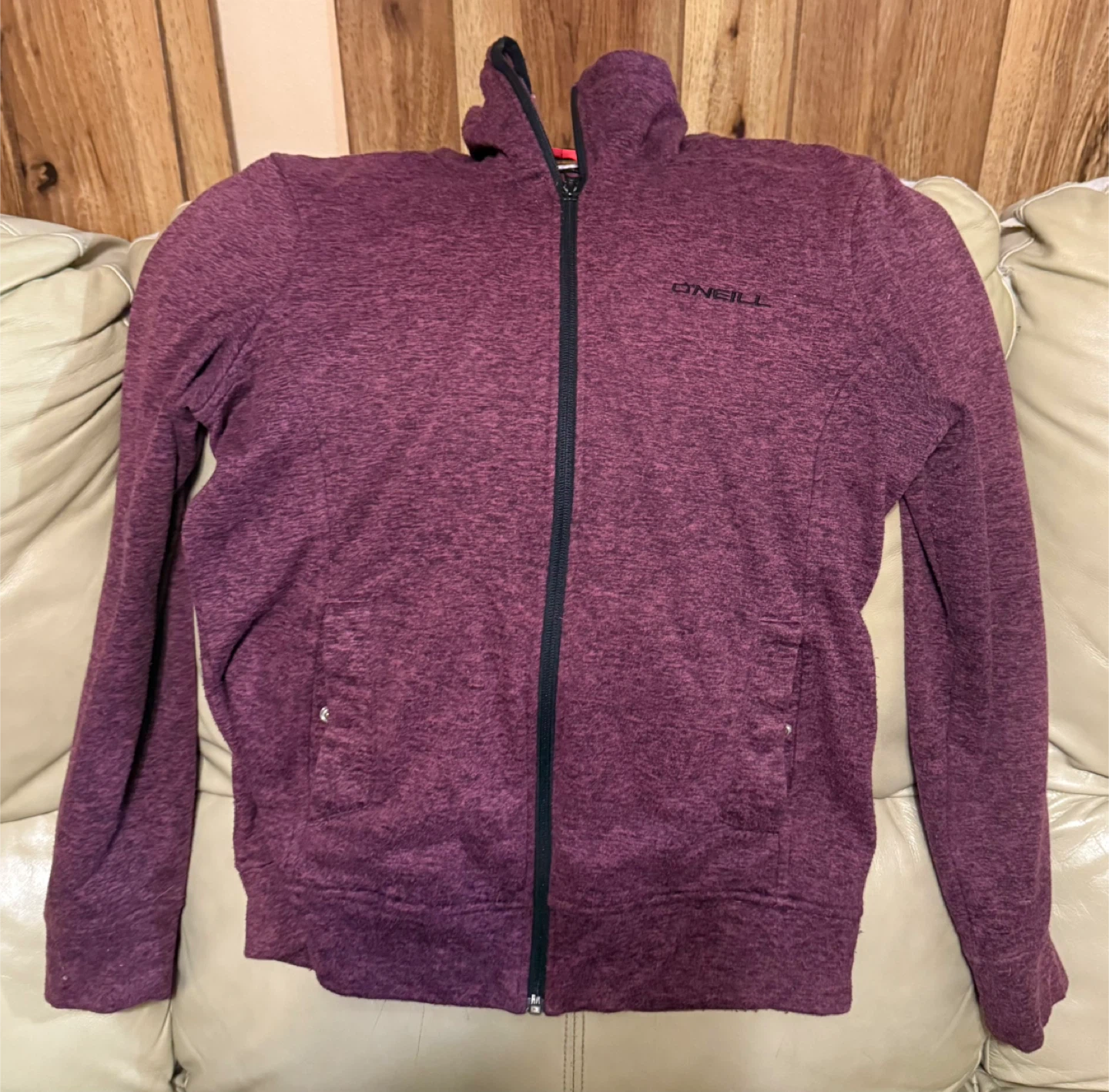 O'Neill Women's Fleece Zip-Up Jacket, size L, $10