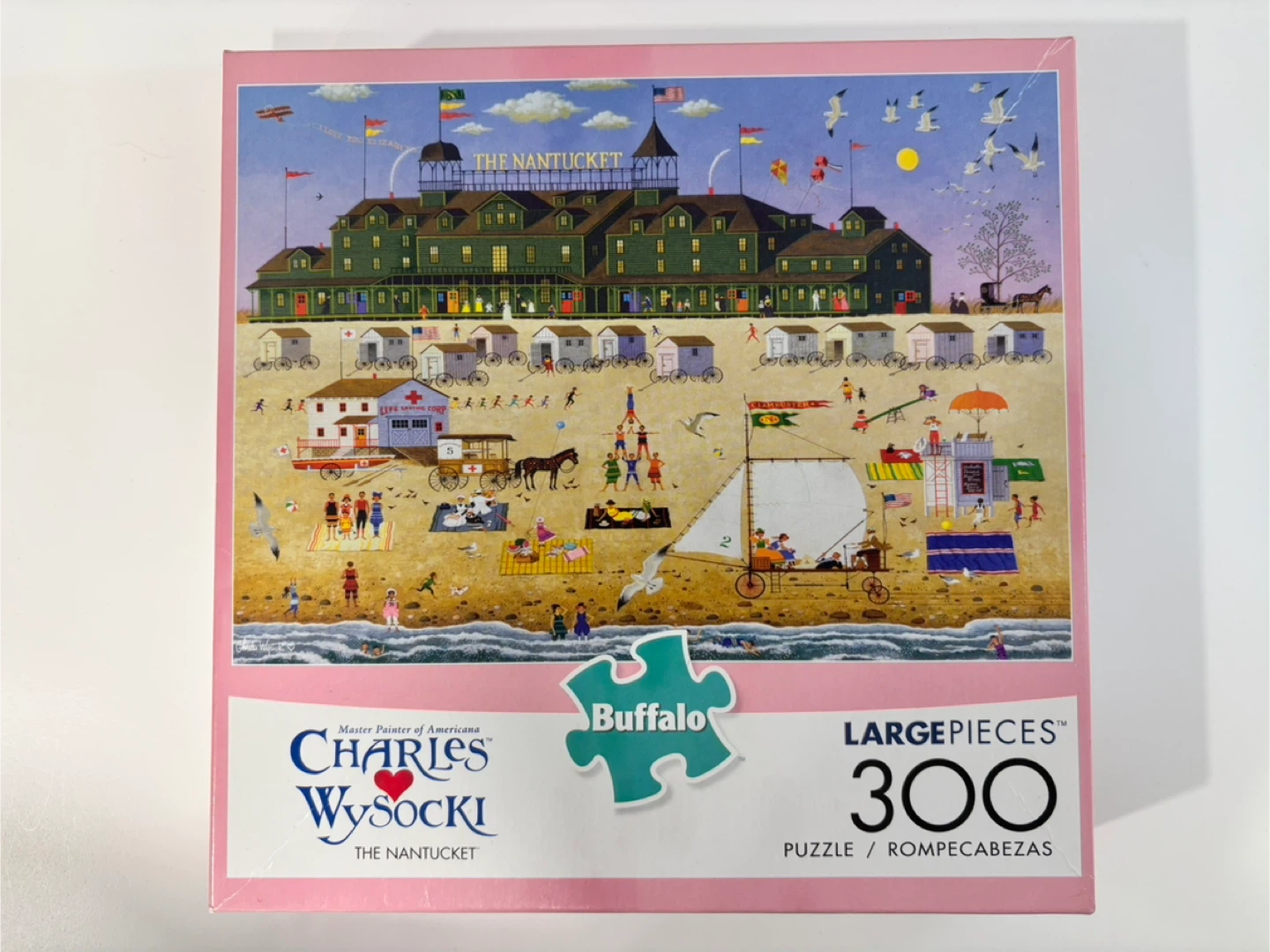 Kids puzzle or adult puzzle of beach and Buffalo games