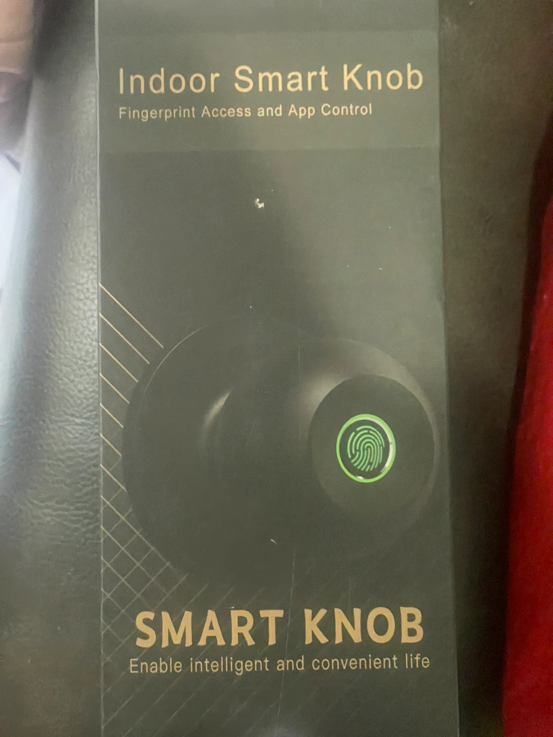 Indoor Smart Knob with Fingerprint and App Control