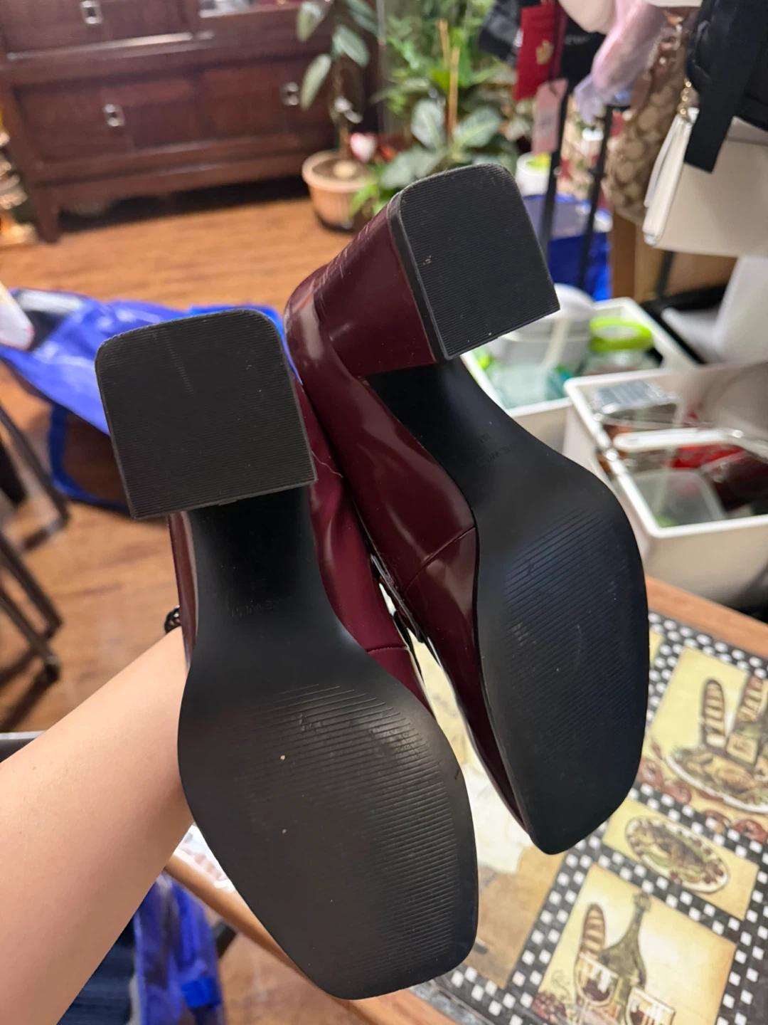 Nine West Women's Burgundy Heeled Loafers - photo 2