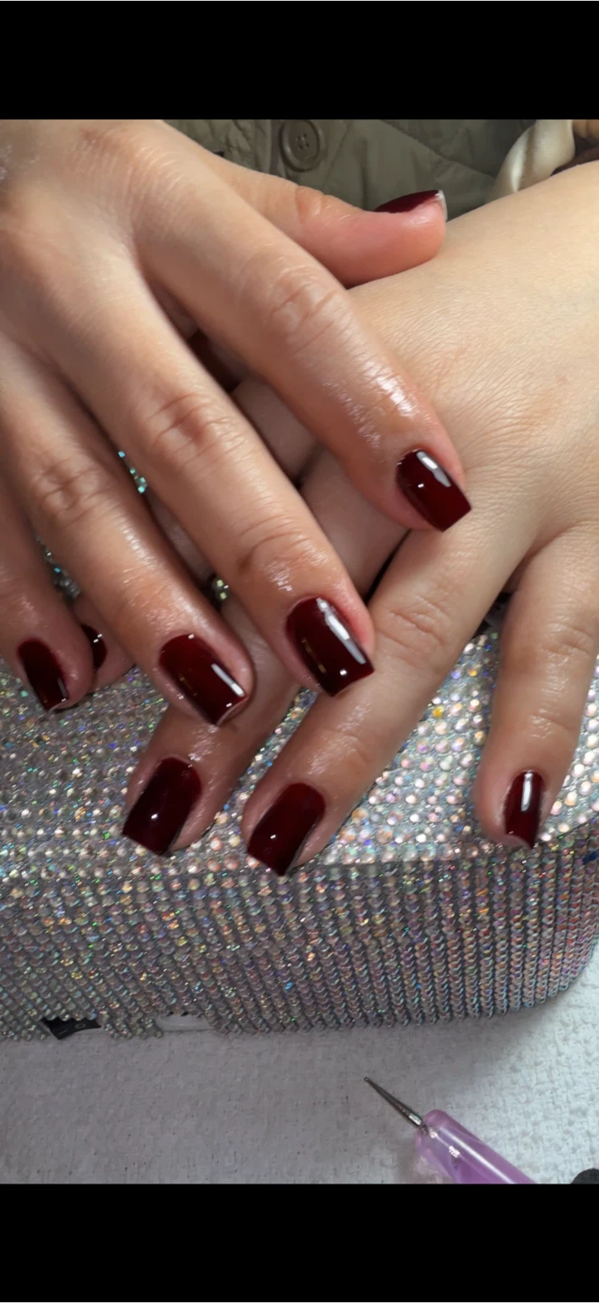 Gel Nail Polish - Dark Cherry Red
