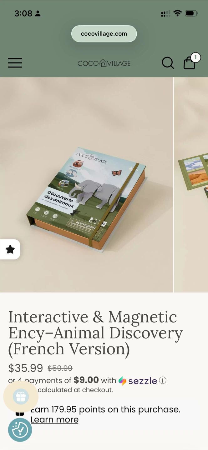 NEW Coco Village Interactive&Magnetic Animal Discovery(French) - photo 3