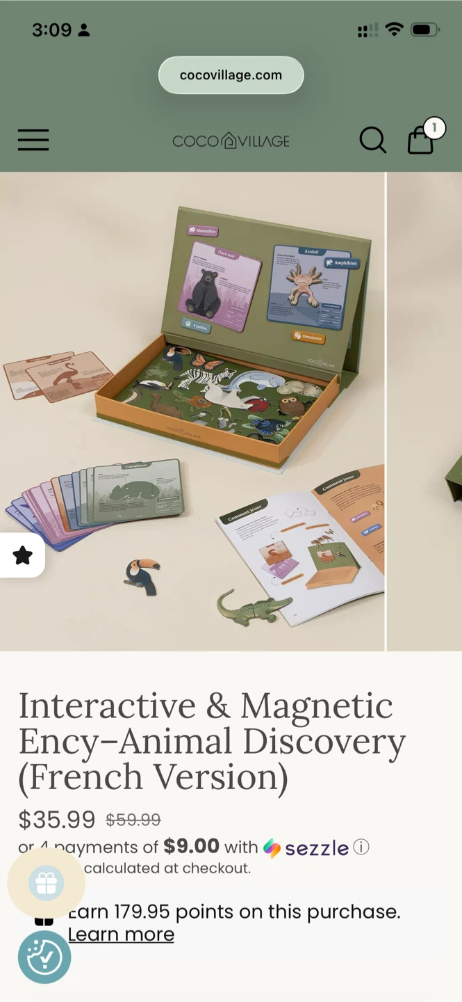 NEW Coco Village Interactive&Magnetic Animal Discovery(French) - photo 5
