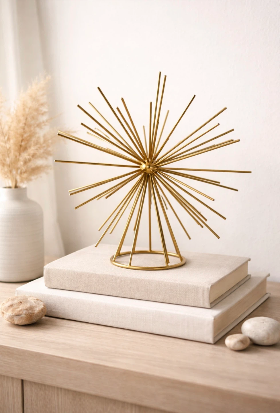 Gold Starburst Sculpture – Mid Century Modern Style Decor - photo 3