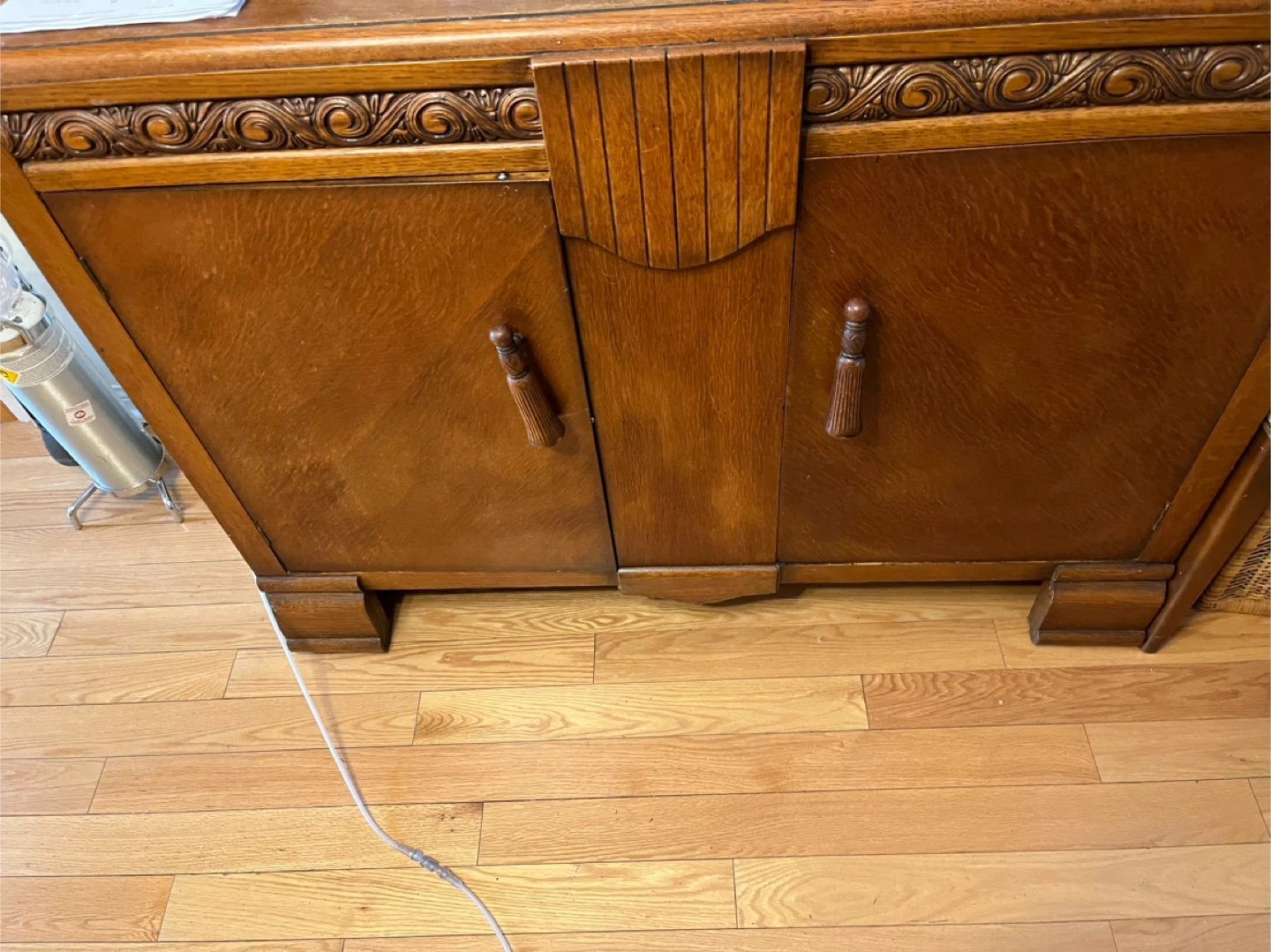 Art Deco Dining Table, Buffet and 4 Chairs Set - photo 2