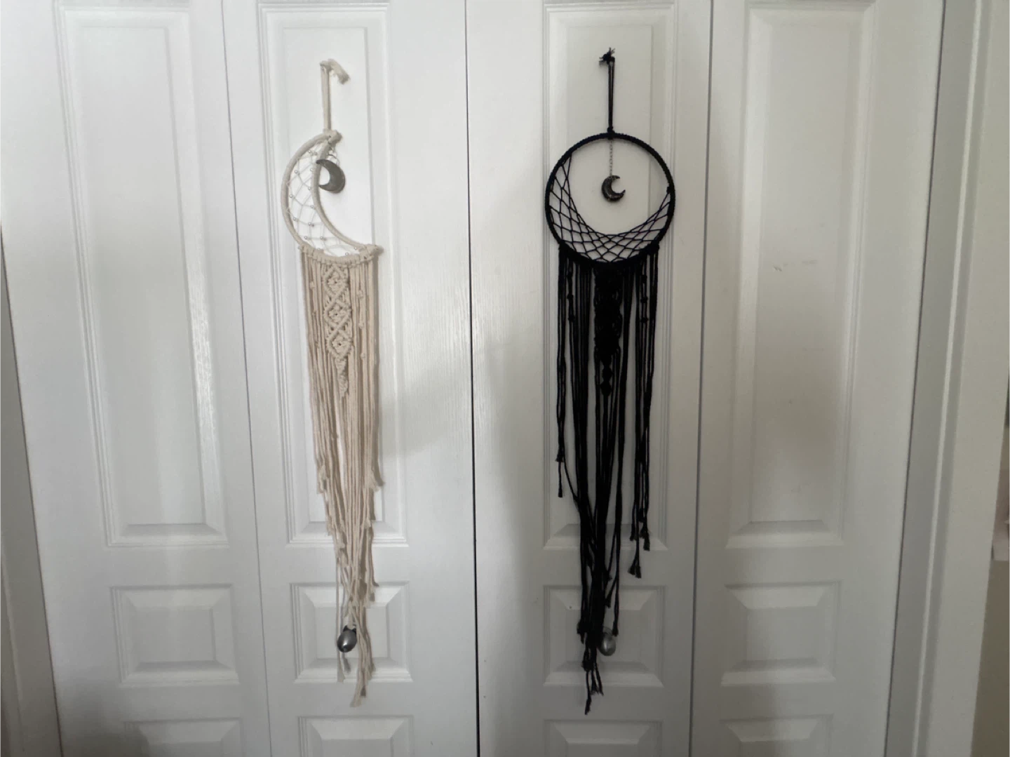 Set of 2 Boho Moon Dreamcatchers