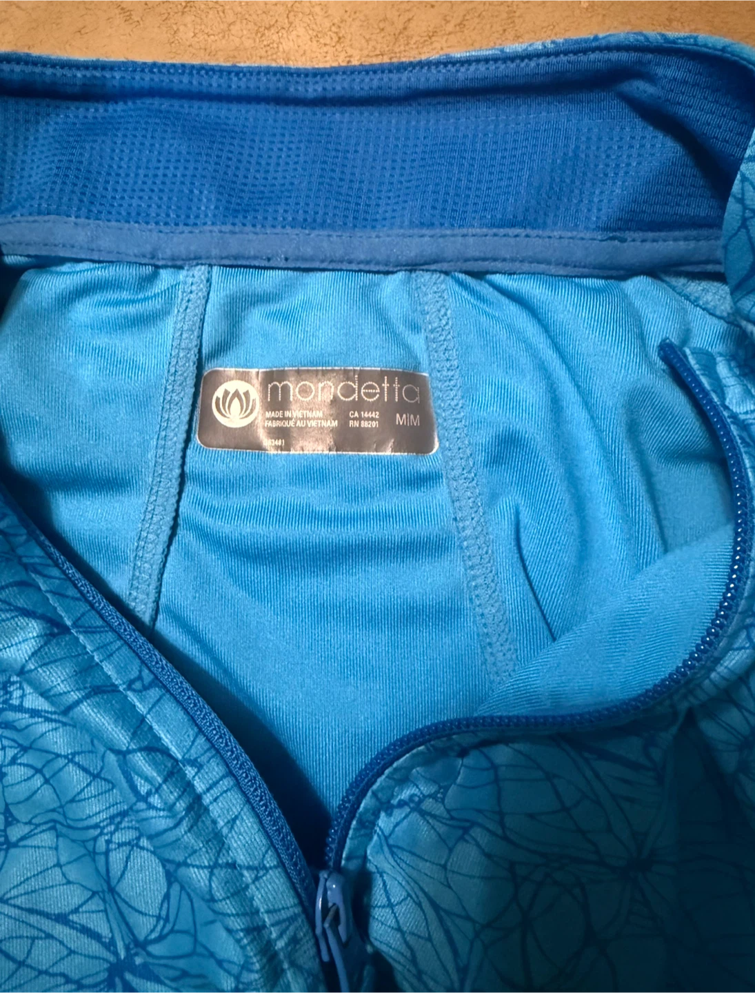 Mondetta Blue Athletic Zip-Up Top, size M, $5 - photo 3