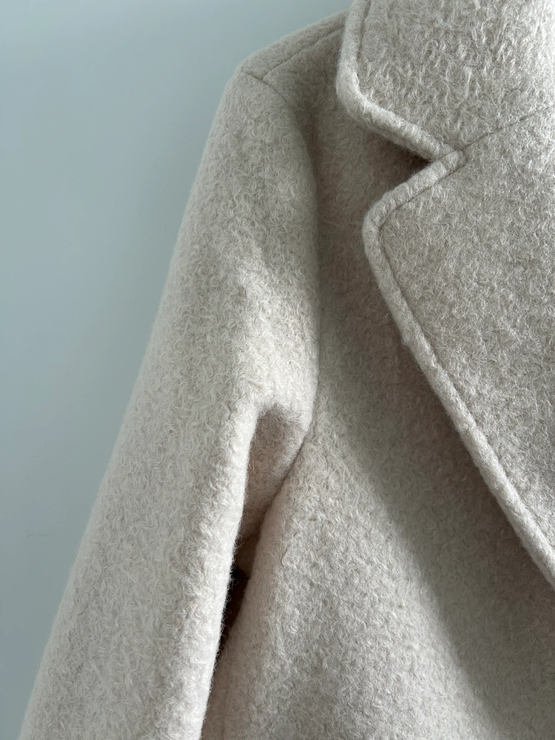 Cream Bouclé Coat - photo 2