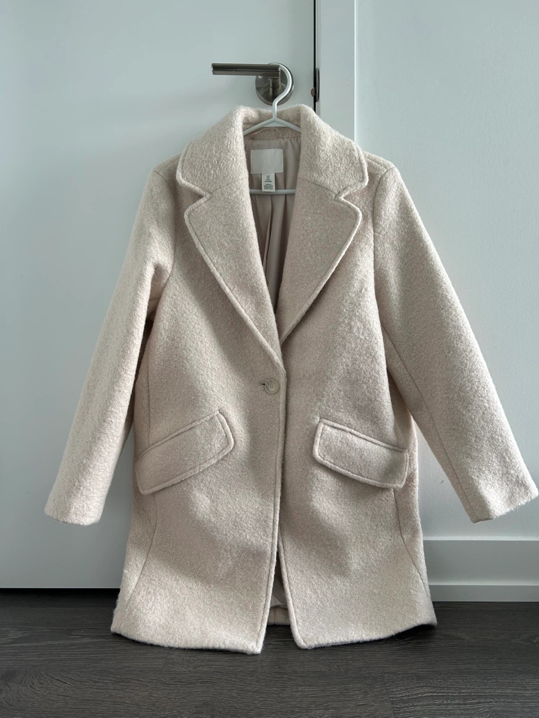 Cream Bouclé Coat