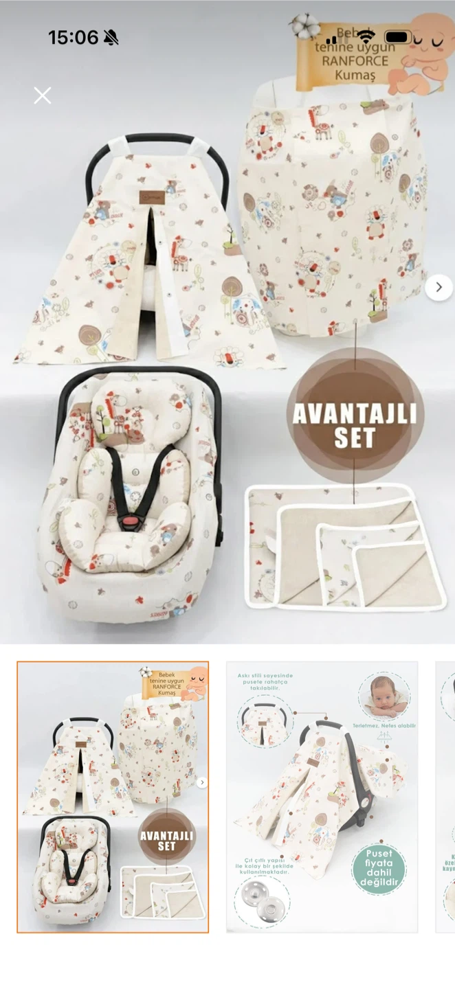 Baby Car Seat Cover Set, Perfect for newborn hospital discharge