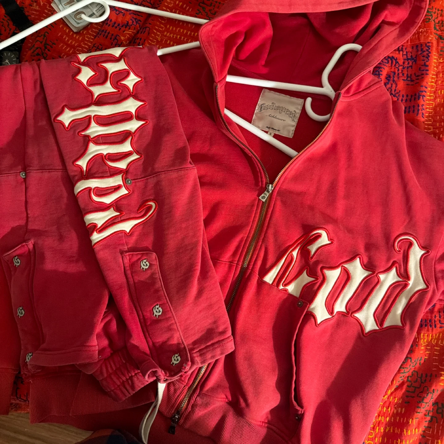 God Speed Red sweatsuit