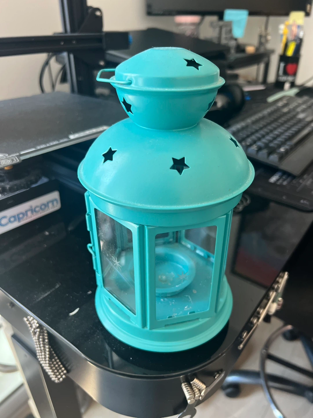 Decorative Lantern with Star Cutouts