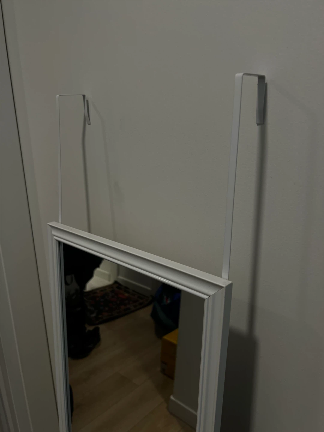 White Over-the-Door Mirror - photo 2