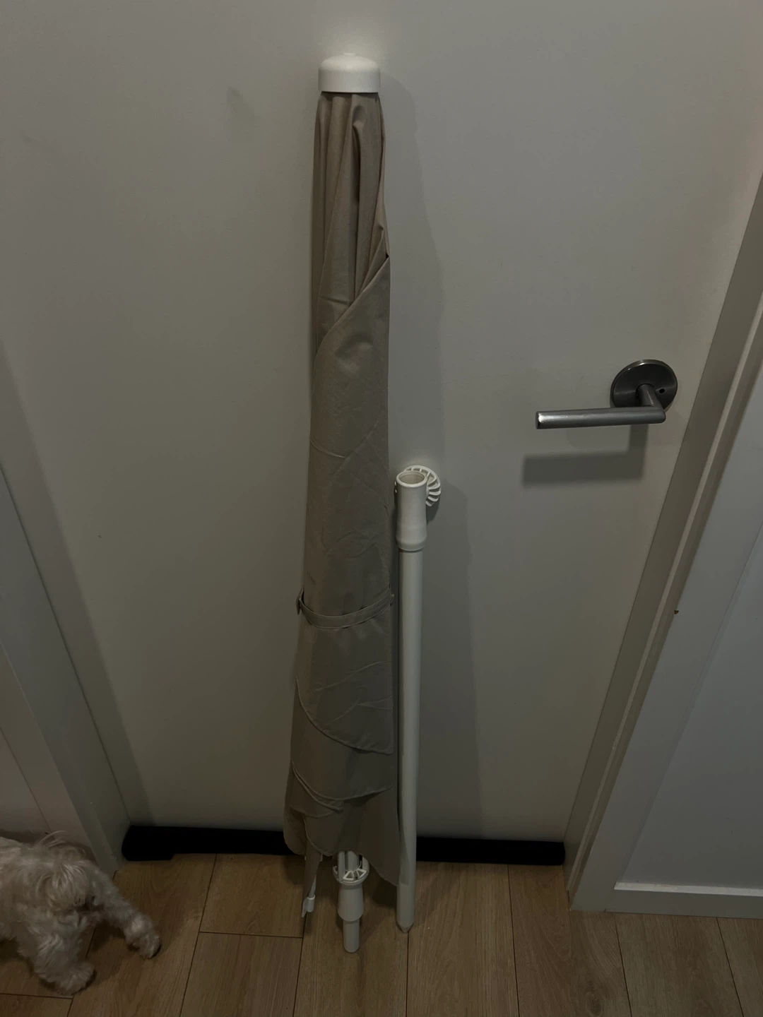 Tan Patio Umbrella with Pole