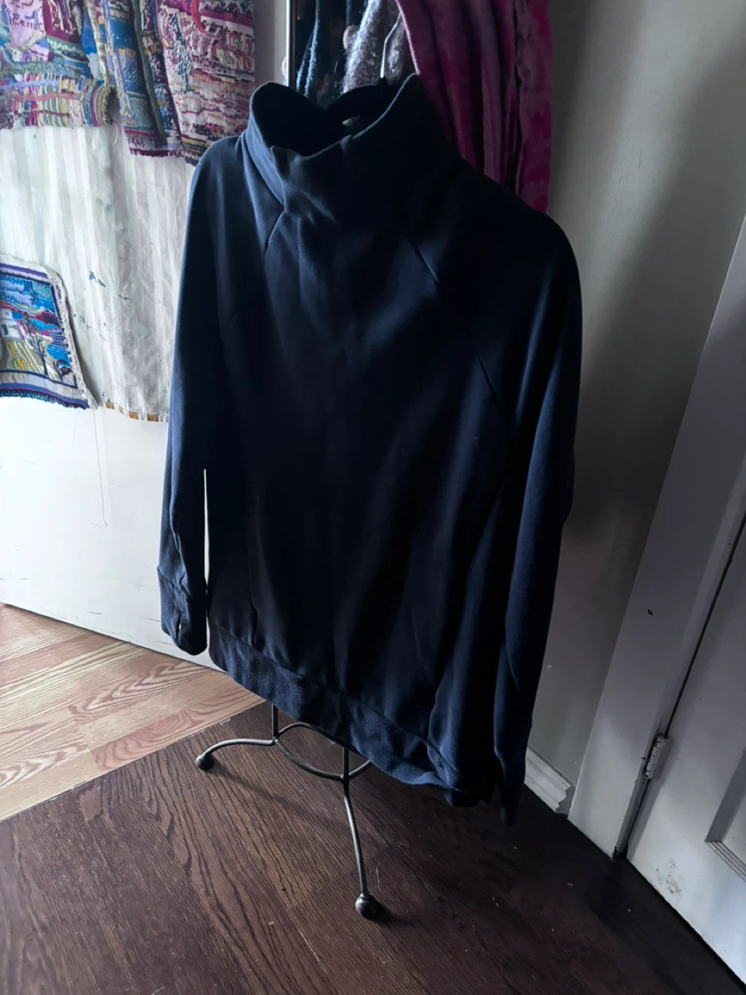 Fabletics Black Mock Neck Sweatshirt Size M