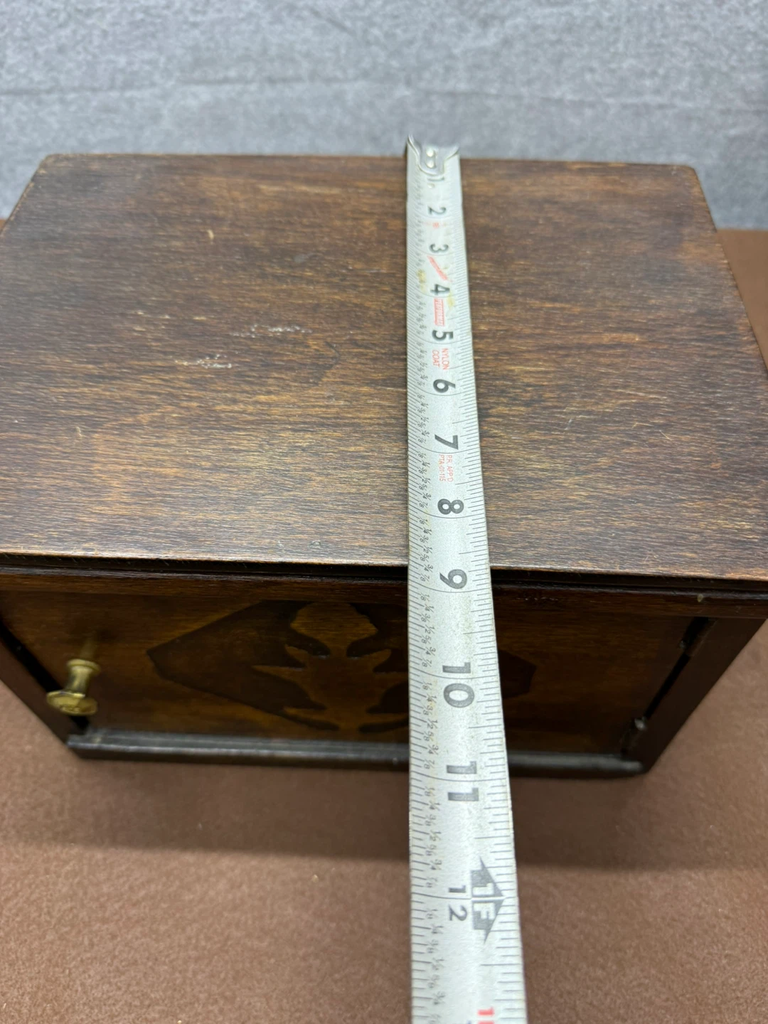 Vintage Wooden Box with Carved Design - photo 4