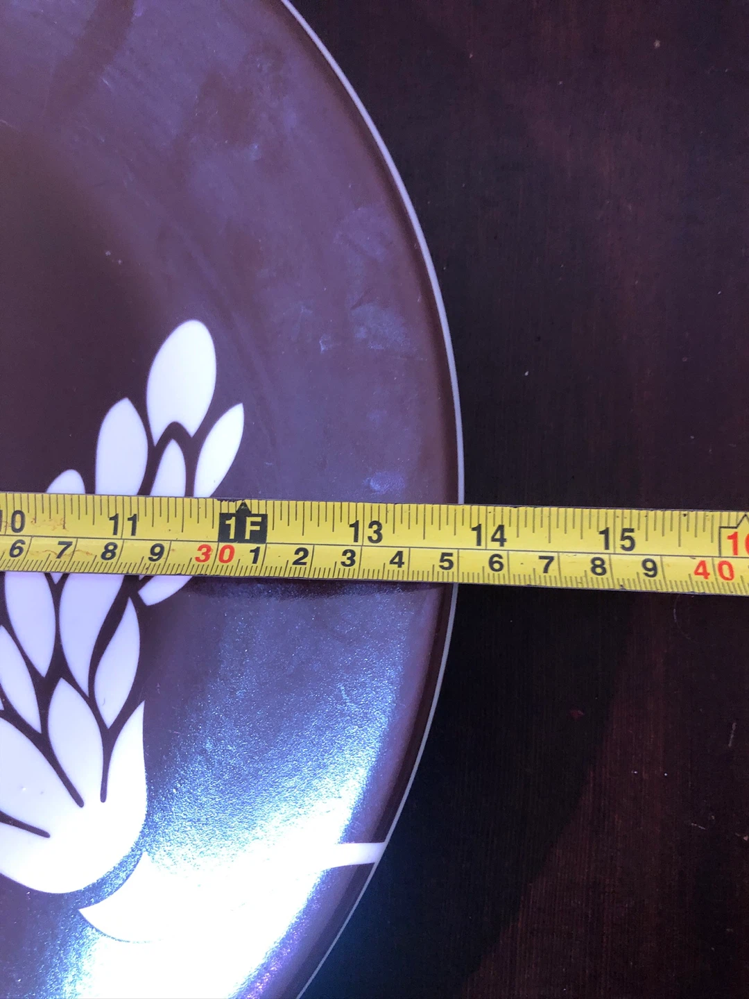 Extra Large Brown Platter.  14” wide - photo 2