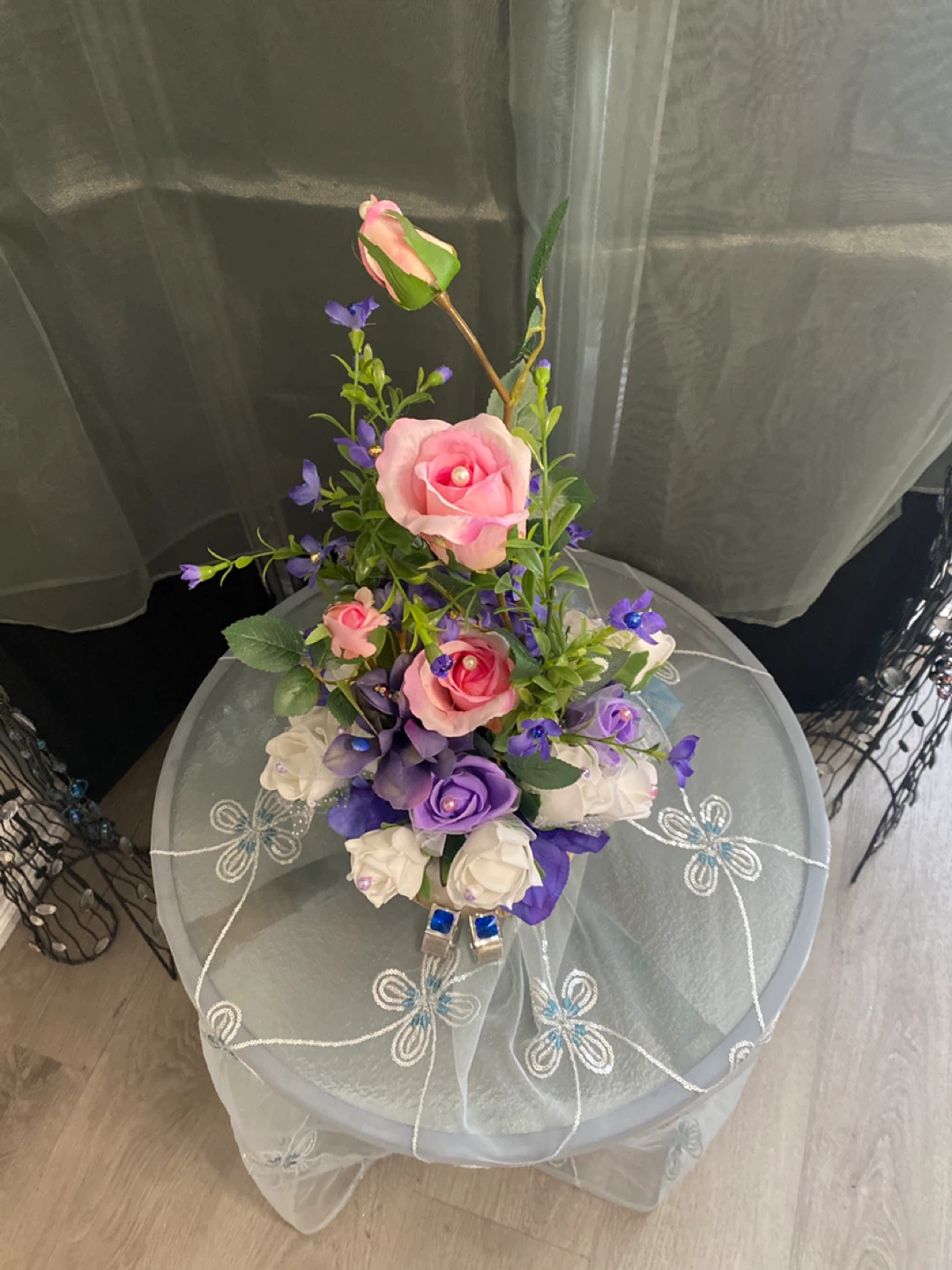Artificial Flower Arrangement with Roses