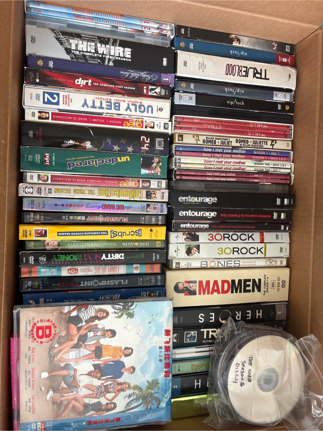 DVD Collection - The Wire, True Blood, Entourage, Mad Men & More