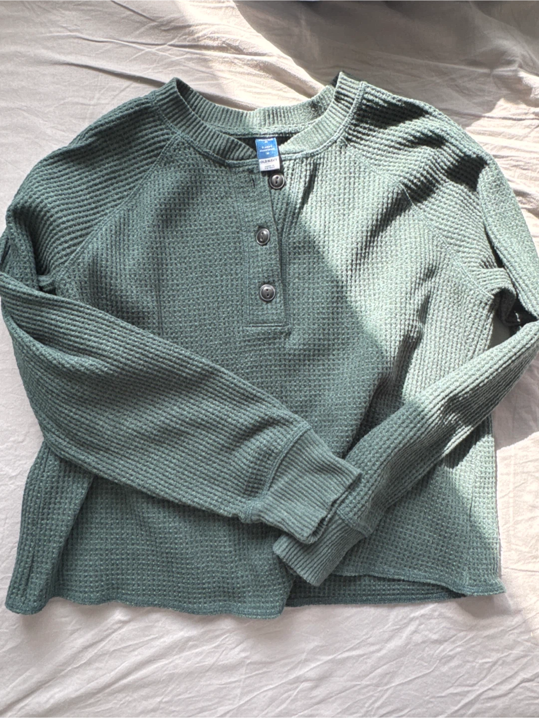 Old Navy Waffle Knit Henley Shirt