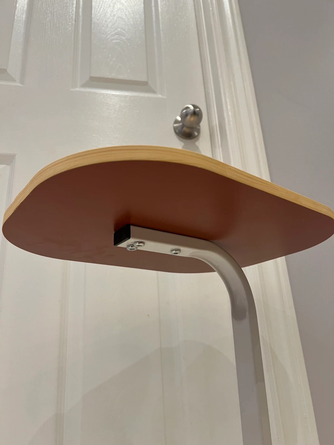 Modern C-Table with Wood Top - photo 4