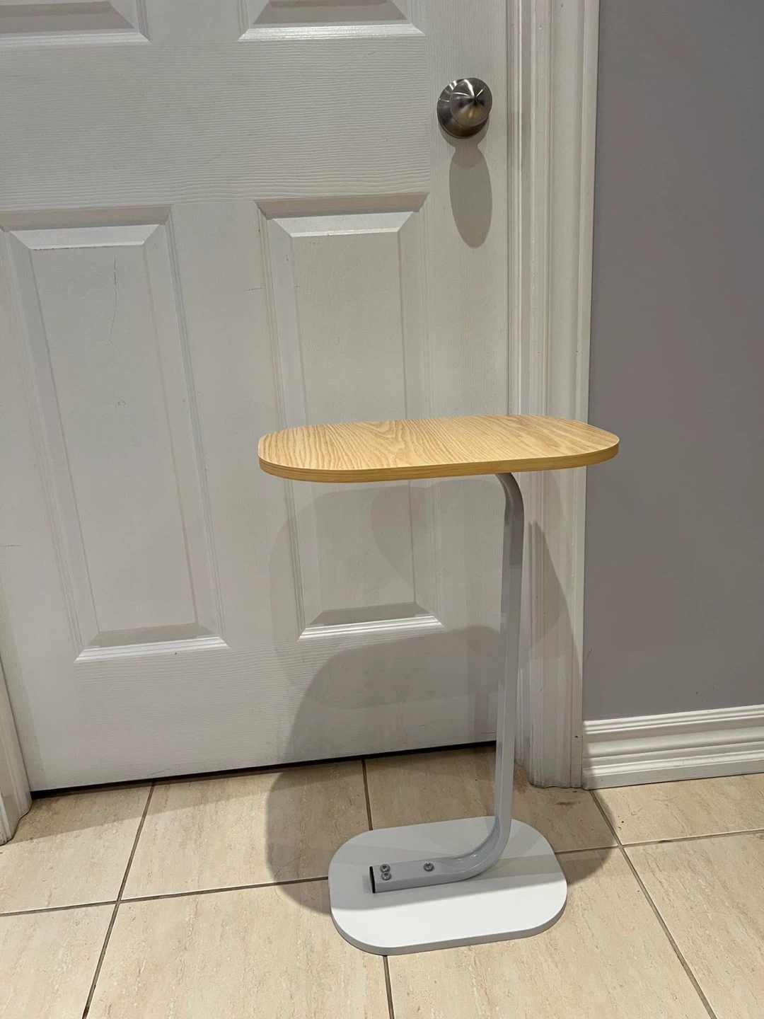 Modern C-Table with Wood Top