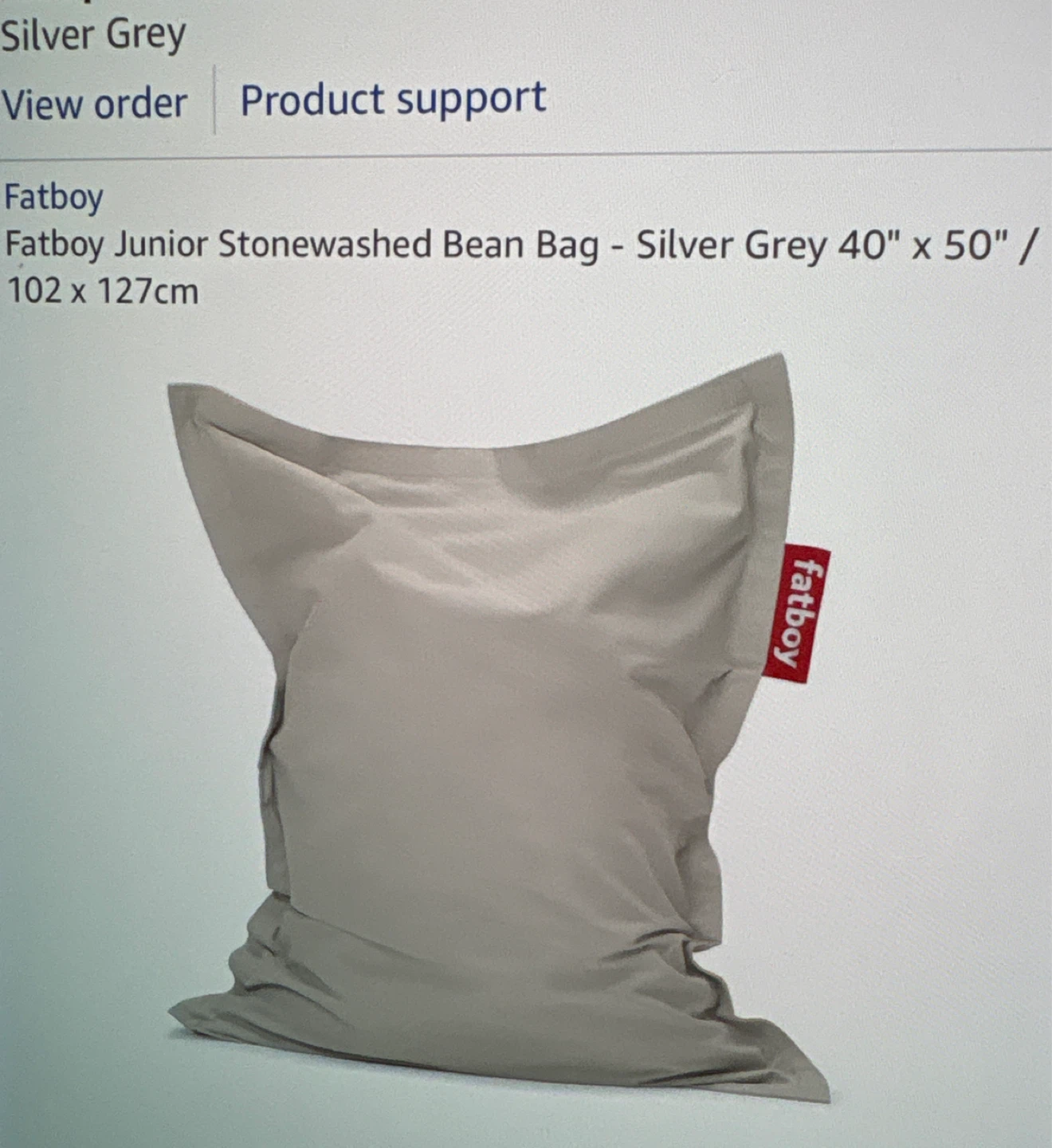 Fatboy  Bean Bag - Silver Grey