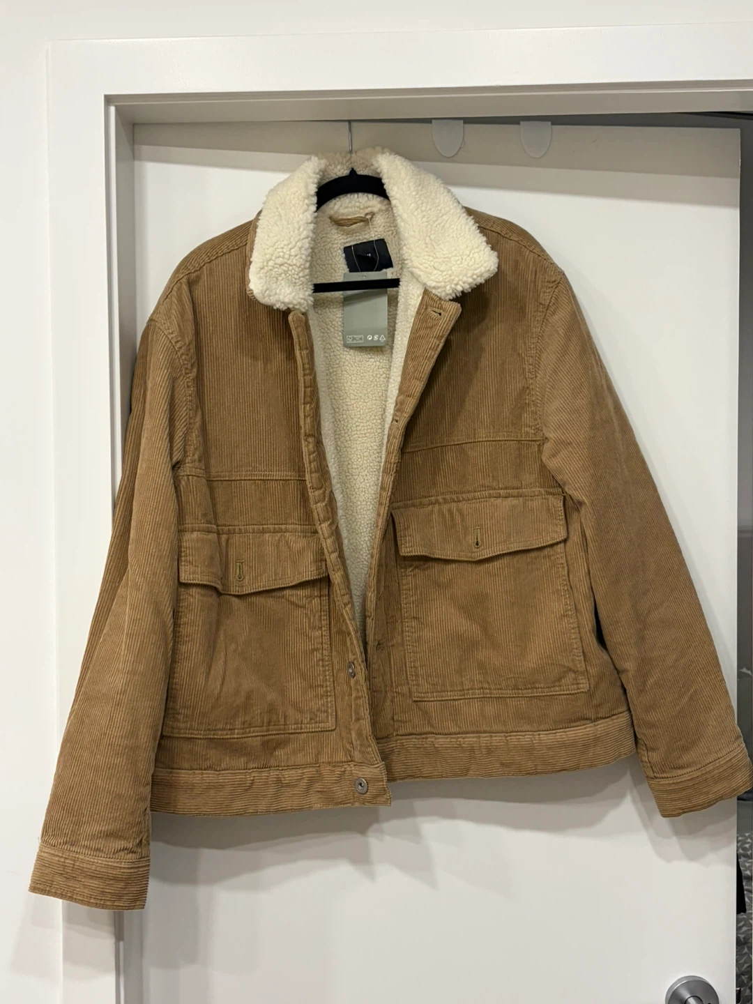 Brown Corduroy Sherpa Lined Jacket - photo 2