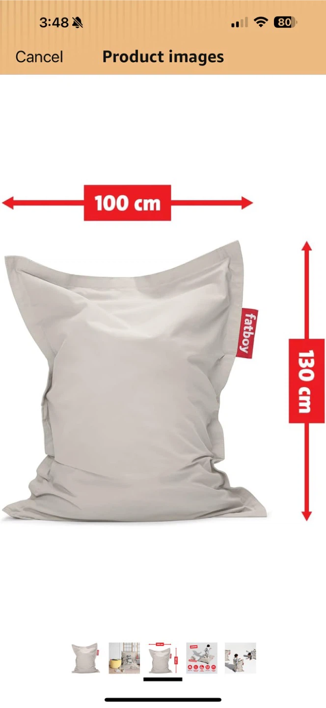 Fatboy  Bean Bag - Silver Grey - photo 3