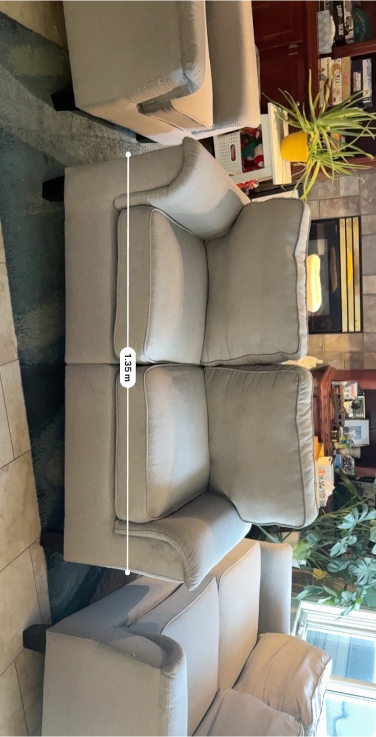 Light Grey 3+2+1 Couch Set - photo 4