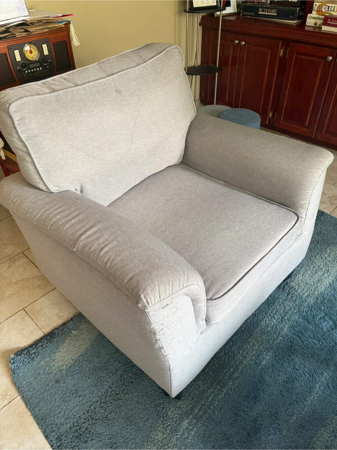 Light Grey 3+2+1 Couch Set - photo 2