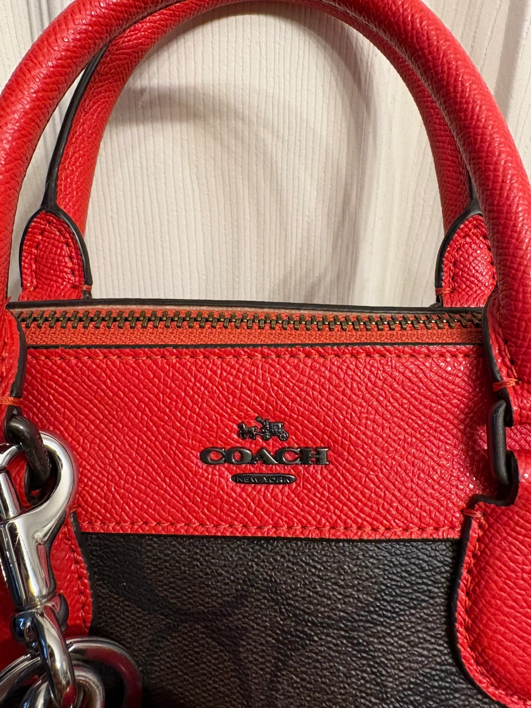 Coach Floral Print Leather Satchel Bag - photo 3