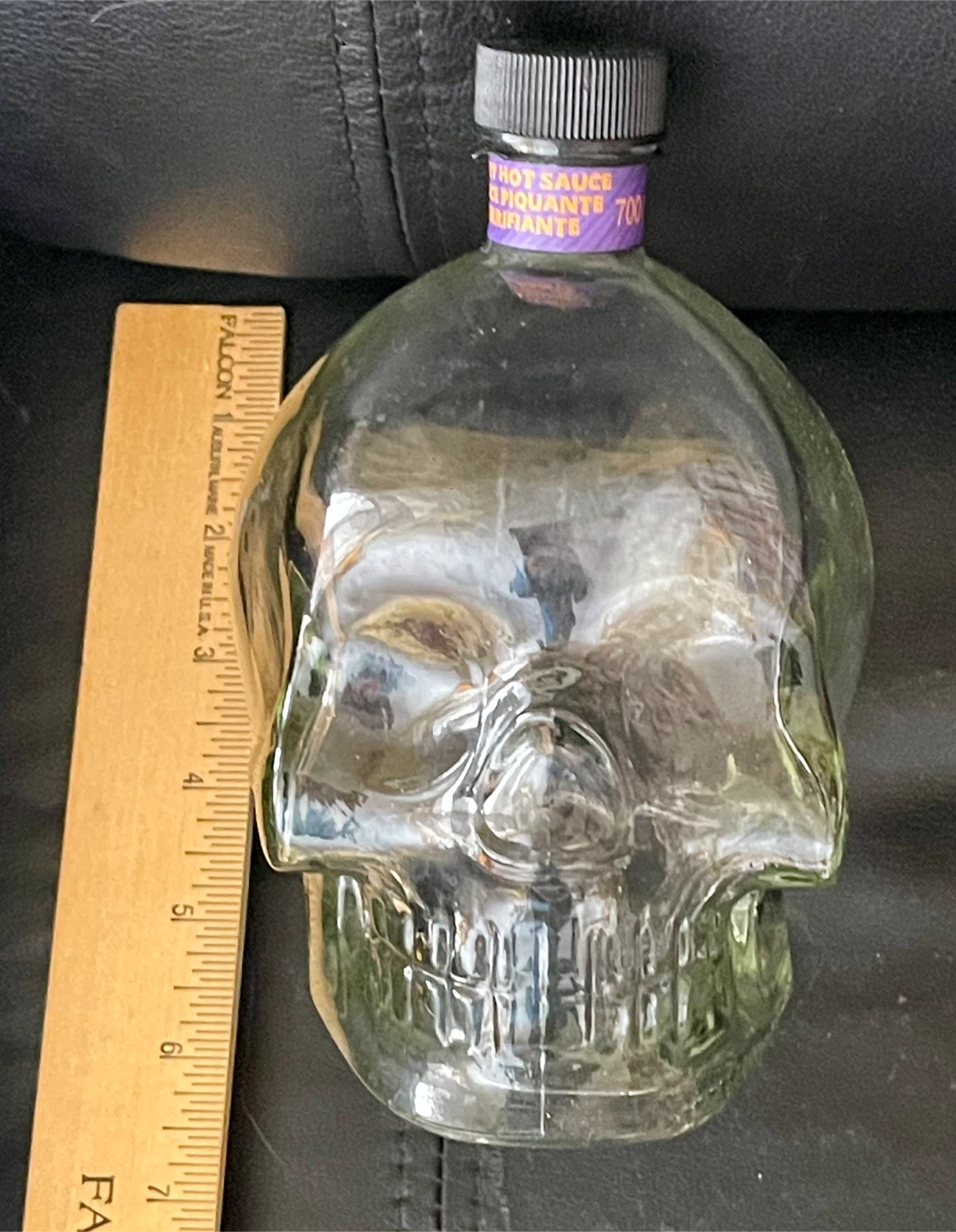 Empty Skull Shaped Hot Sauce Bottle 700g