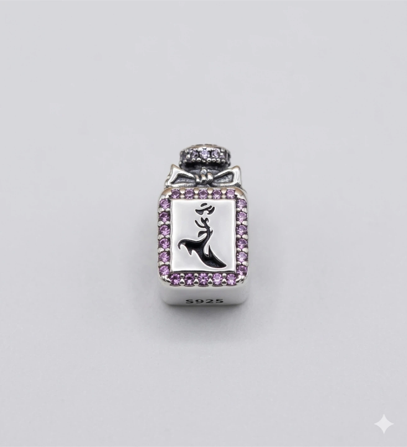 😍Sterling Silver "I Love Perfume" Perfume Bottle Charm - photo 4