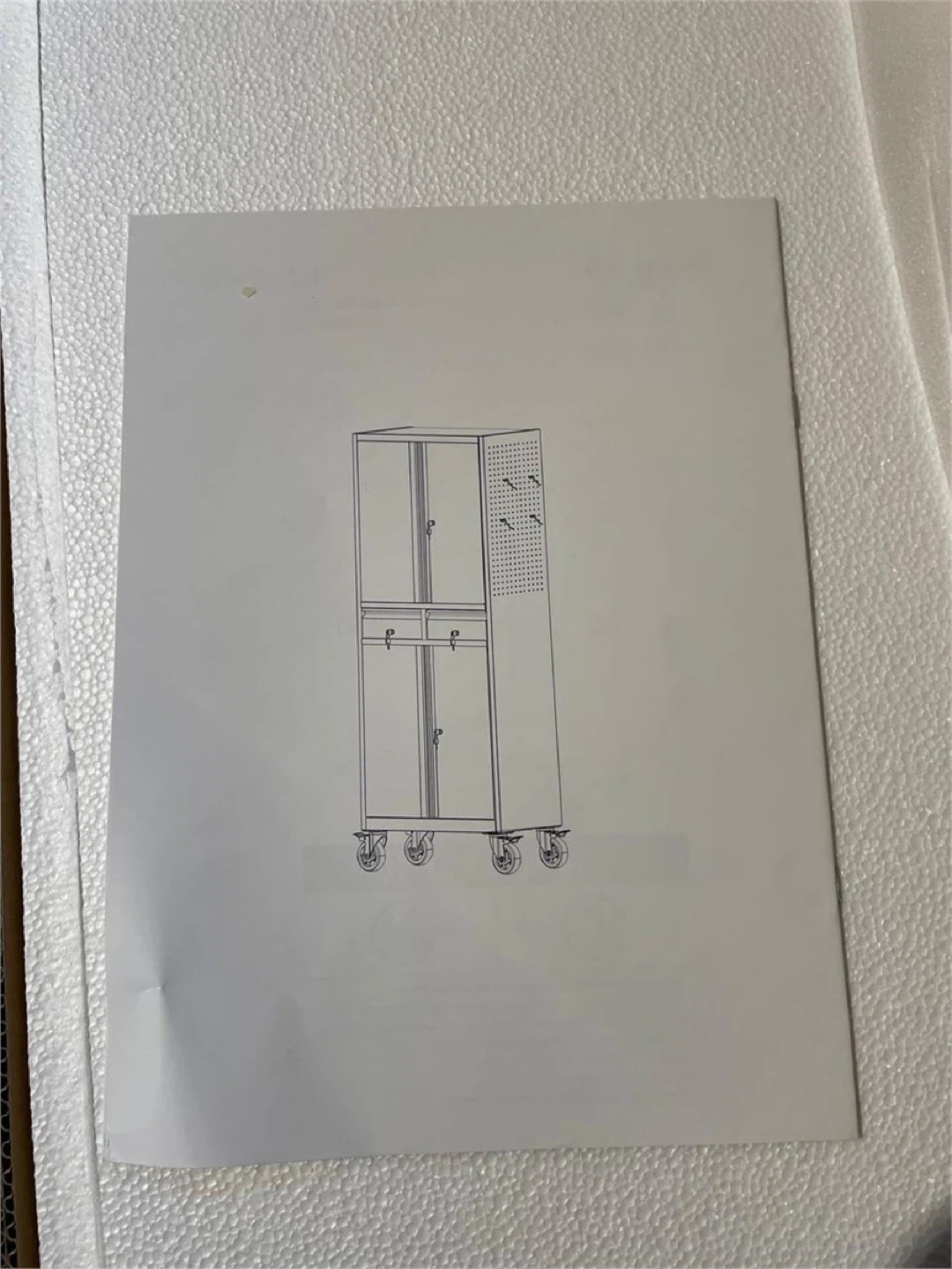 Rolling Metal Garage Storage Cabinet