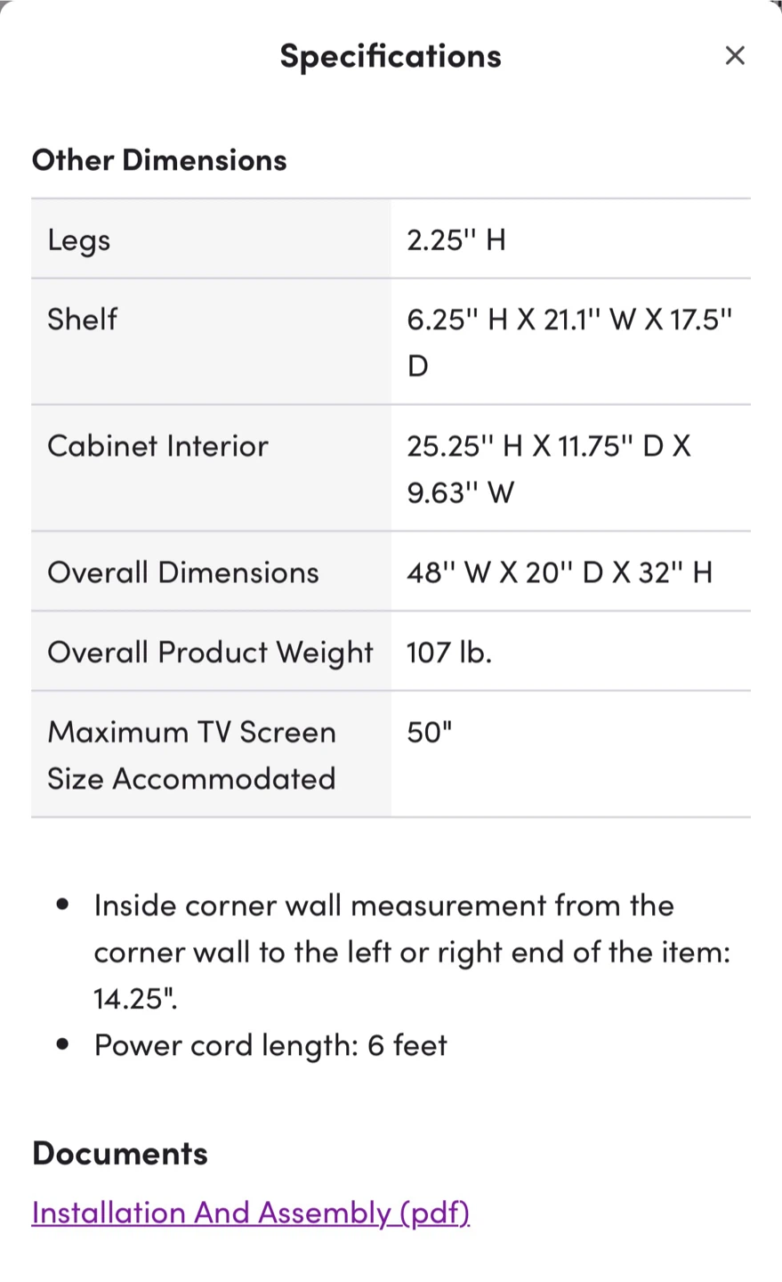 Corner Electric Fireplace TV Stand - photo 4