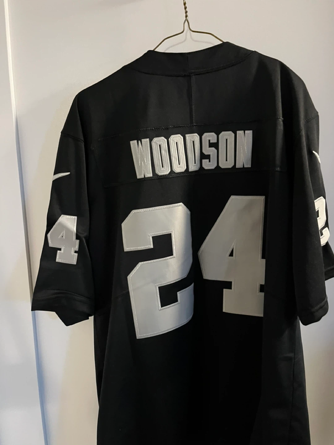 Nike NFL Players Oakland Raiders Charles Woodson Jersey Size L