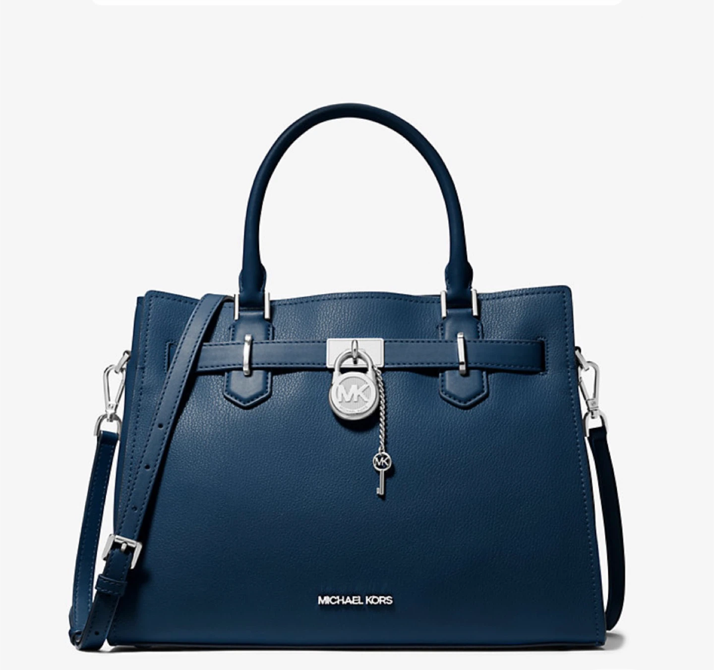 Brand New Michael Kors Medium Leather Satchel Bag Black - photo 2