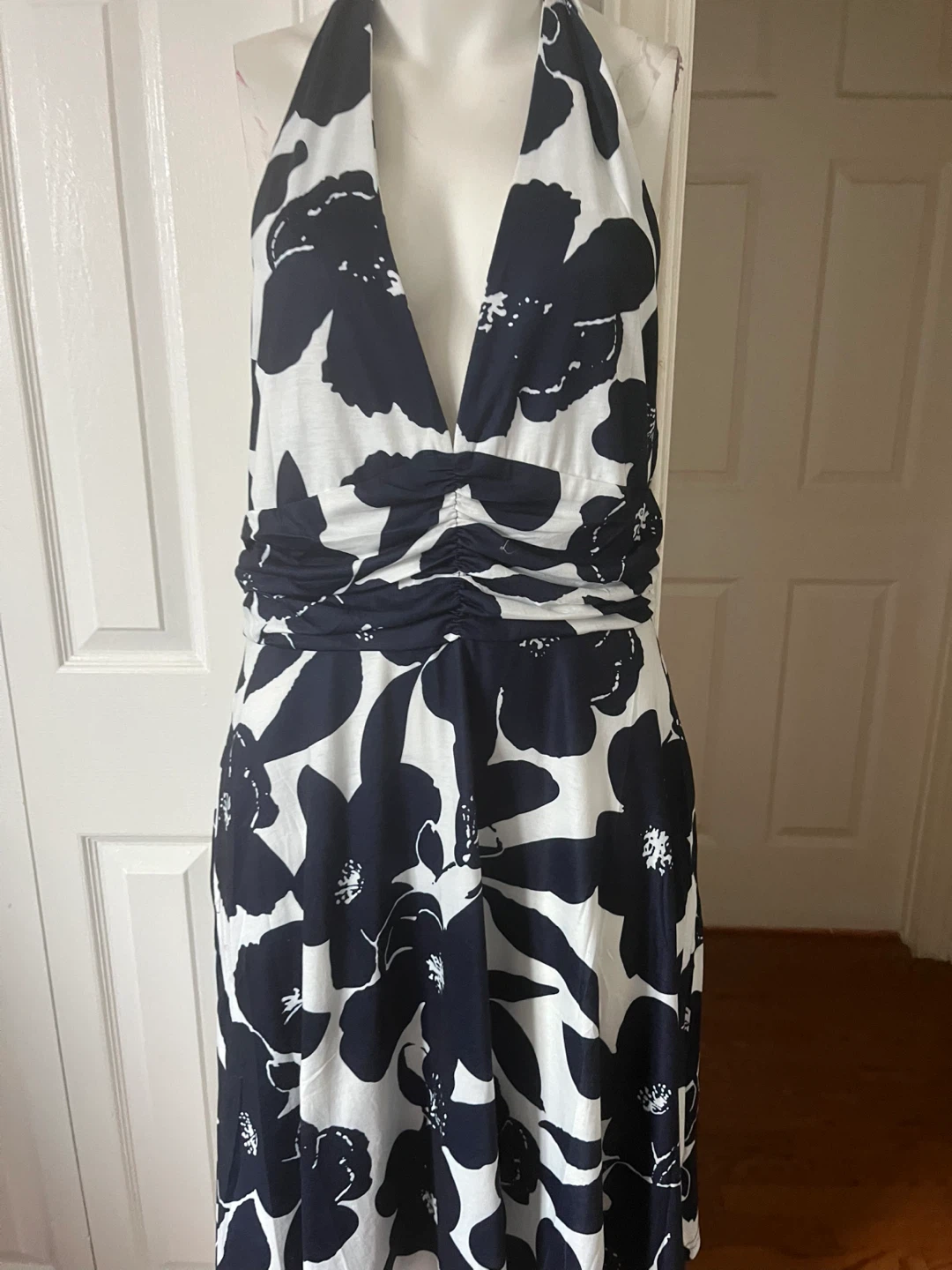 Women's Halter Neck Floral Dress - XL