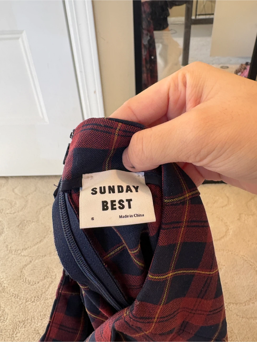 Sunday Best Plaid Mini Skirt - Size 6 - photo 3